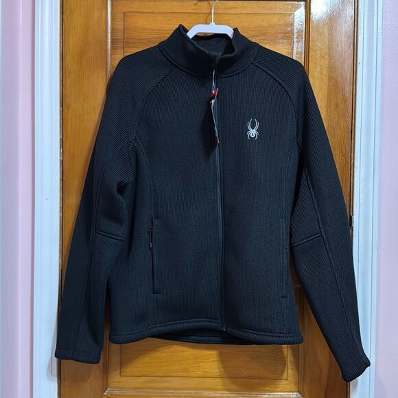 Spyder Black Core Heavyweight Black Full Zip Jacket Men’s Medium